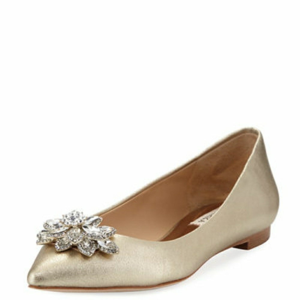BADGLRY MISHKA GOLDE BROOCH FLATS